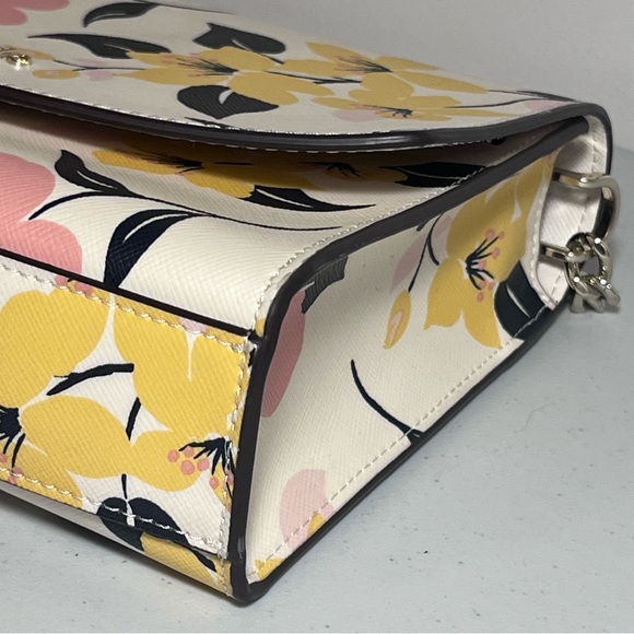 NWT Kate Spade NY Carson Cream/Multi Lily Blooms Crossbody - Picture 7 of 14